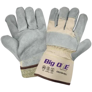 Global Glove & Safety CR2100 Big Ole® Premium Leather Palm Gloves, Cut A4