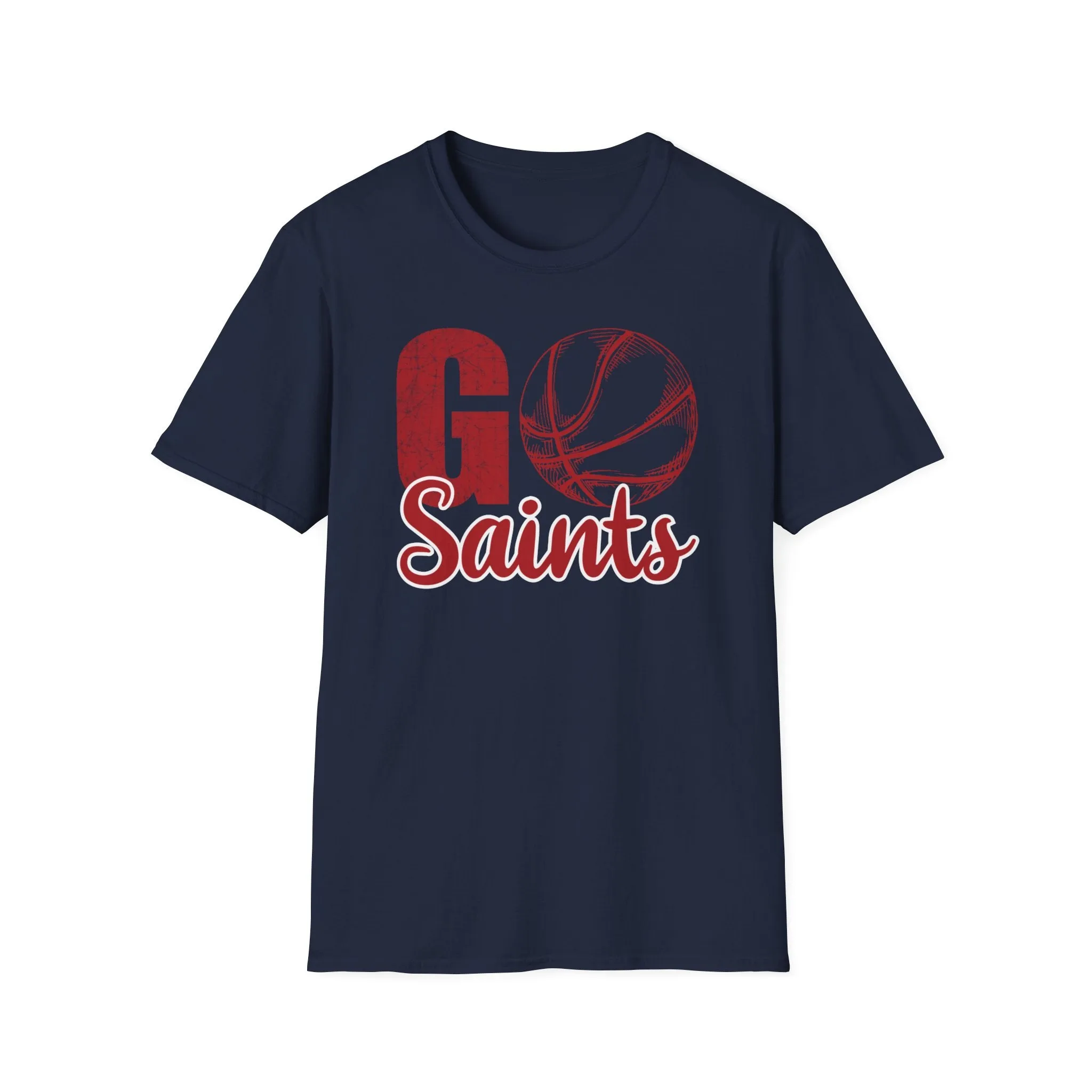 Go Saints Basketball Unisex Softstyle T-Shirt