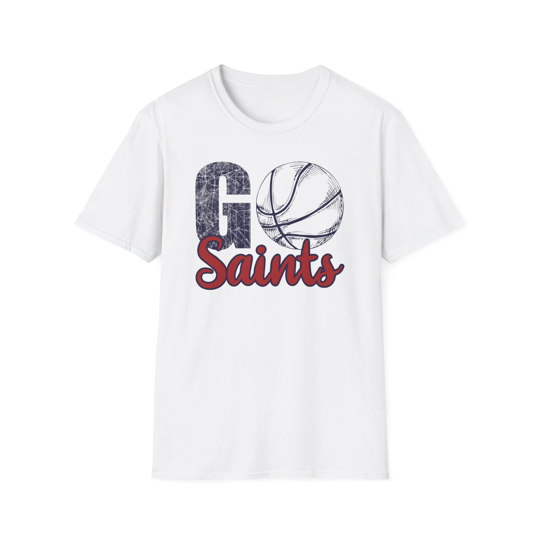 Go Saints Basketball Unisex Softstyle T-Shirt