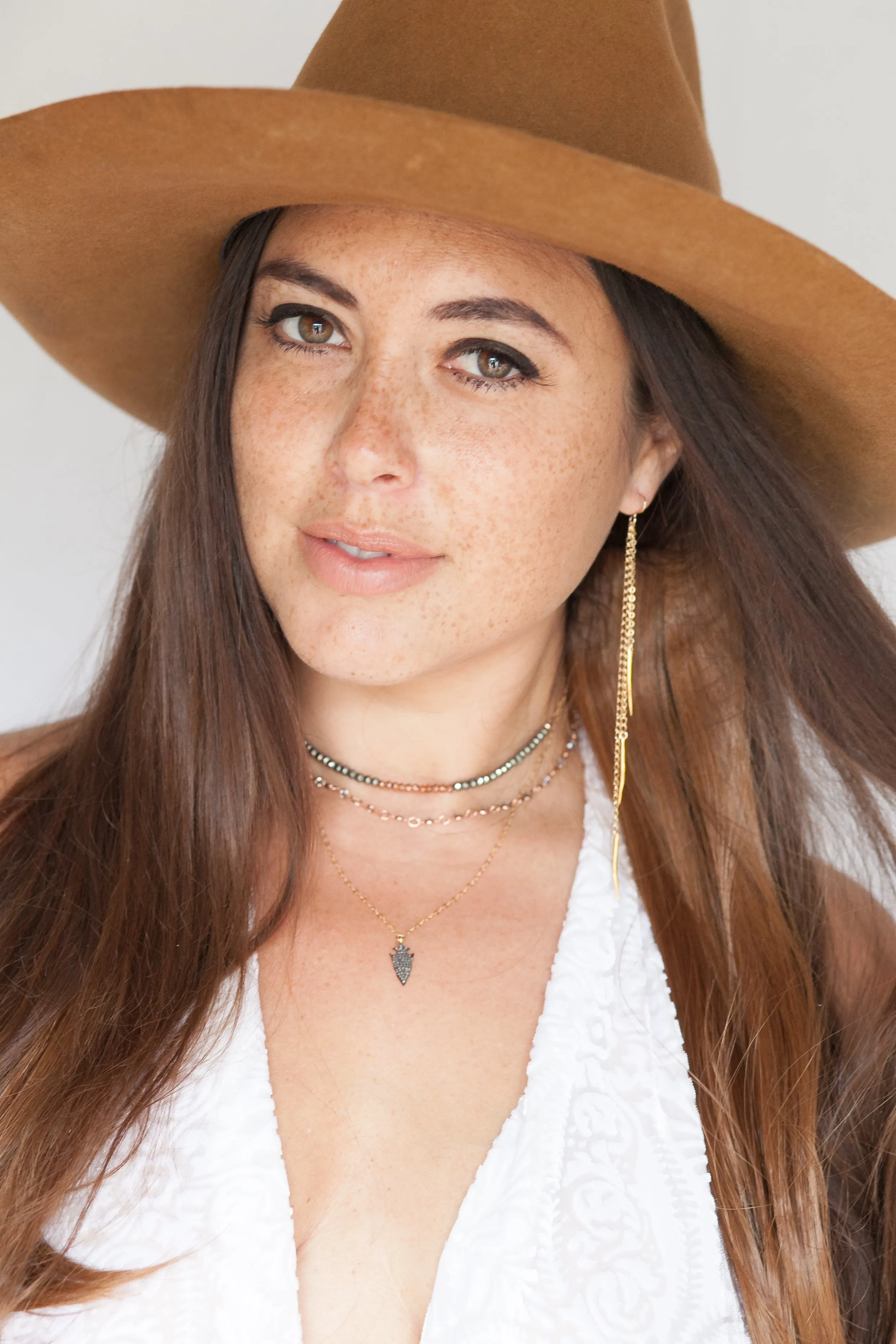 Goddess Gemstone Choker in Gunmetal and Copper