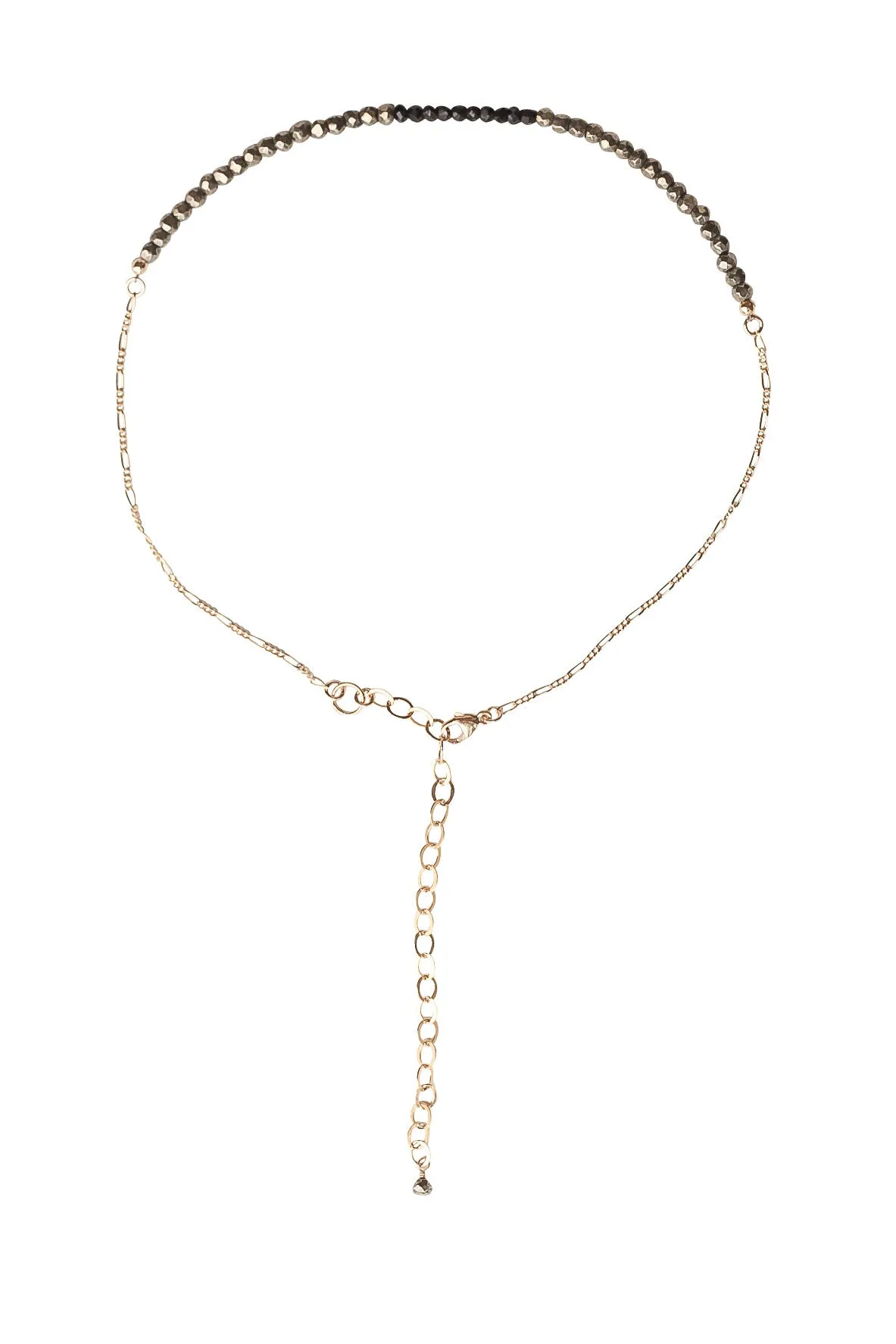 Goddess Gemstone Choker in Gunmetal and Copper