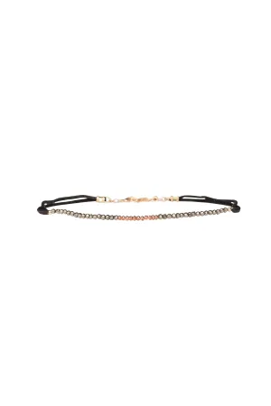 Goddess Gemstone Choker in Gunmetal and Copper