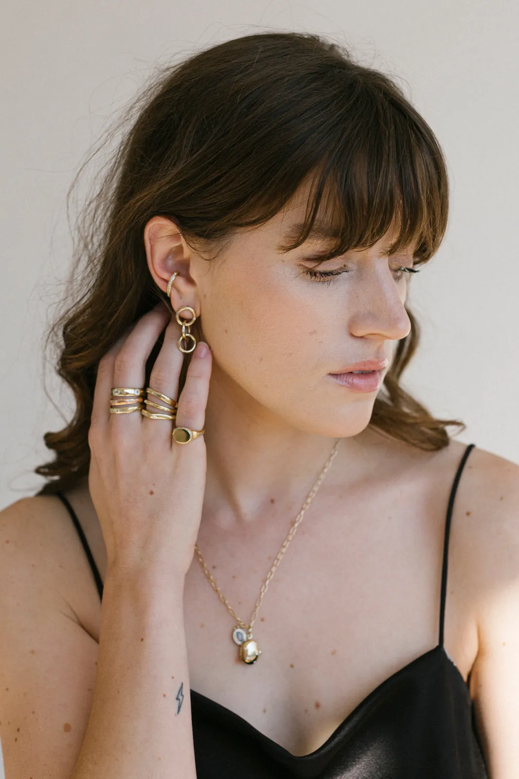 Gold & Diamond Ear Cuff