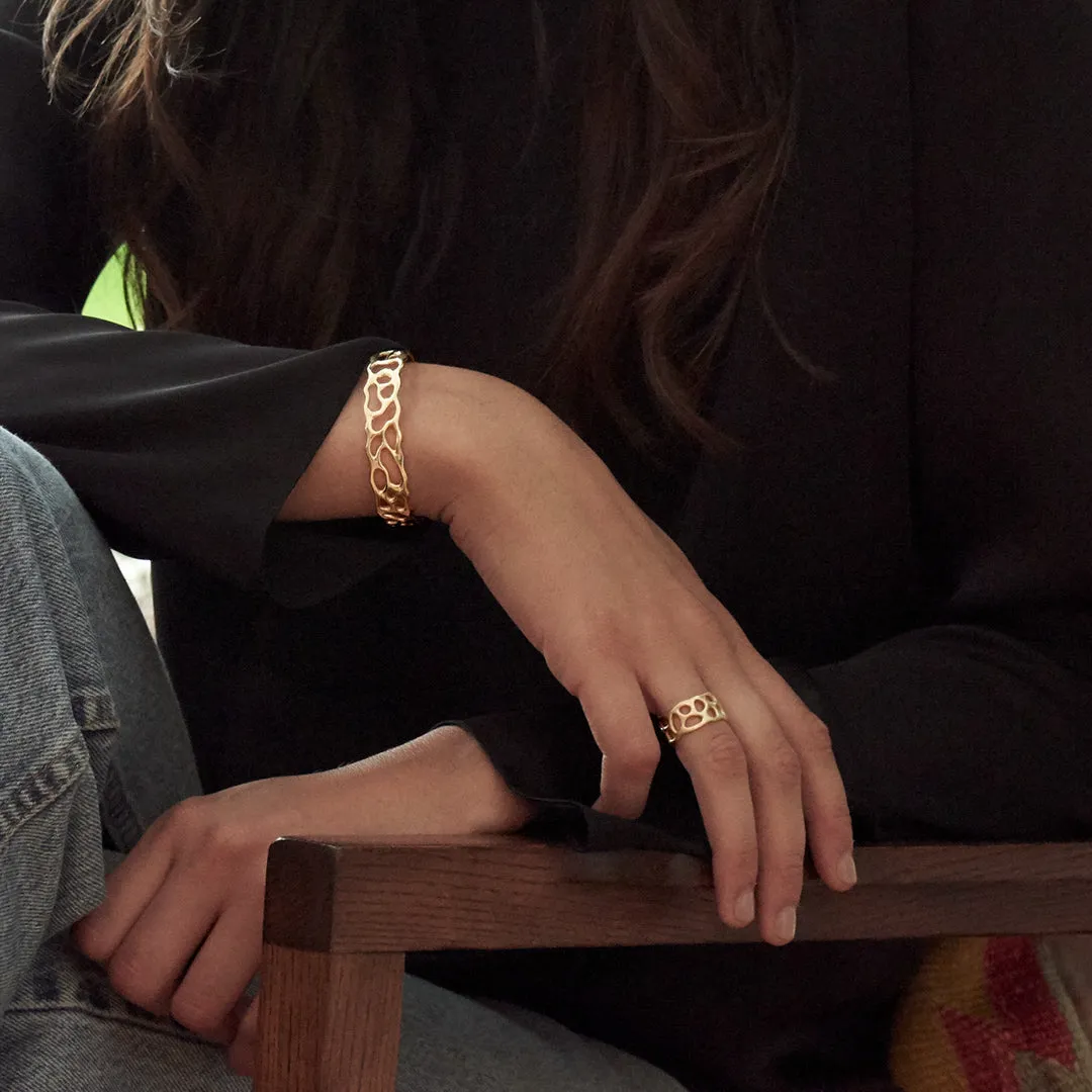 Gold Anguilla Skinny Cuff