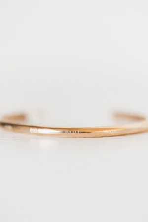 Gold Bar Cuff