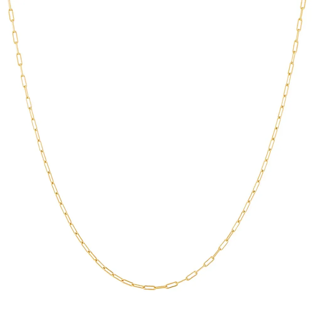 Gold Filled Baby Paperclip Necklace