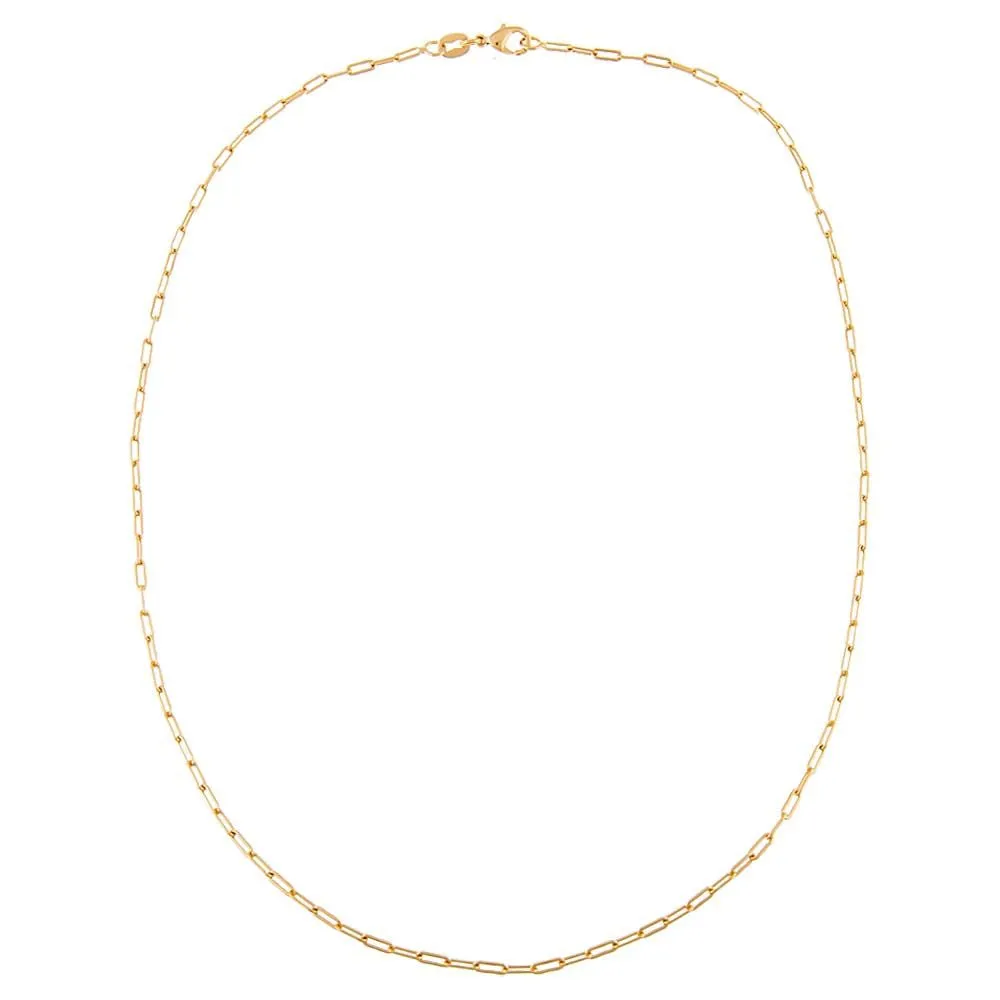 Gold Filled Baby Paperclip Necklace