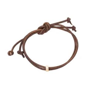 Gold Square Bead Bracelet - Gold