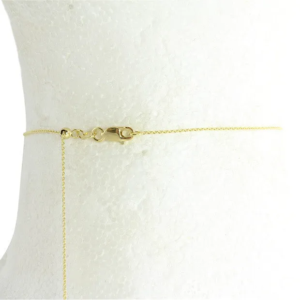 GOLD STAR CHOKER 14K