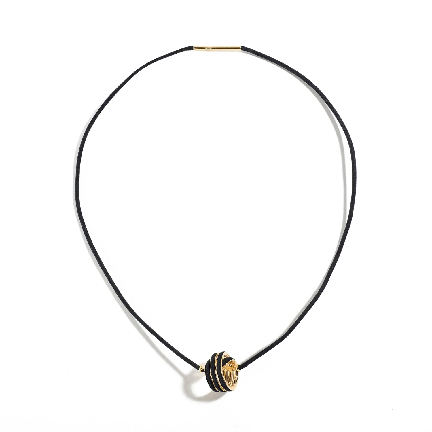 Gold Triple Wrap Knot Pendant