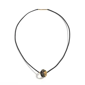Gold Triple Wrap Knot Pendant