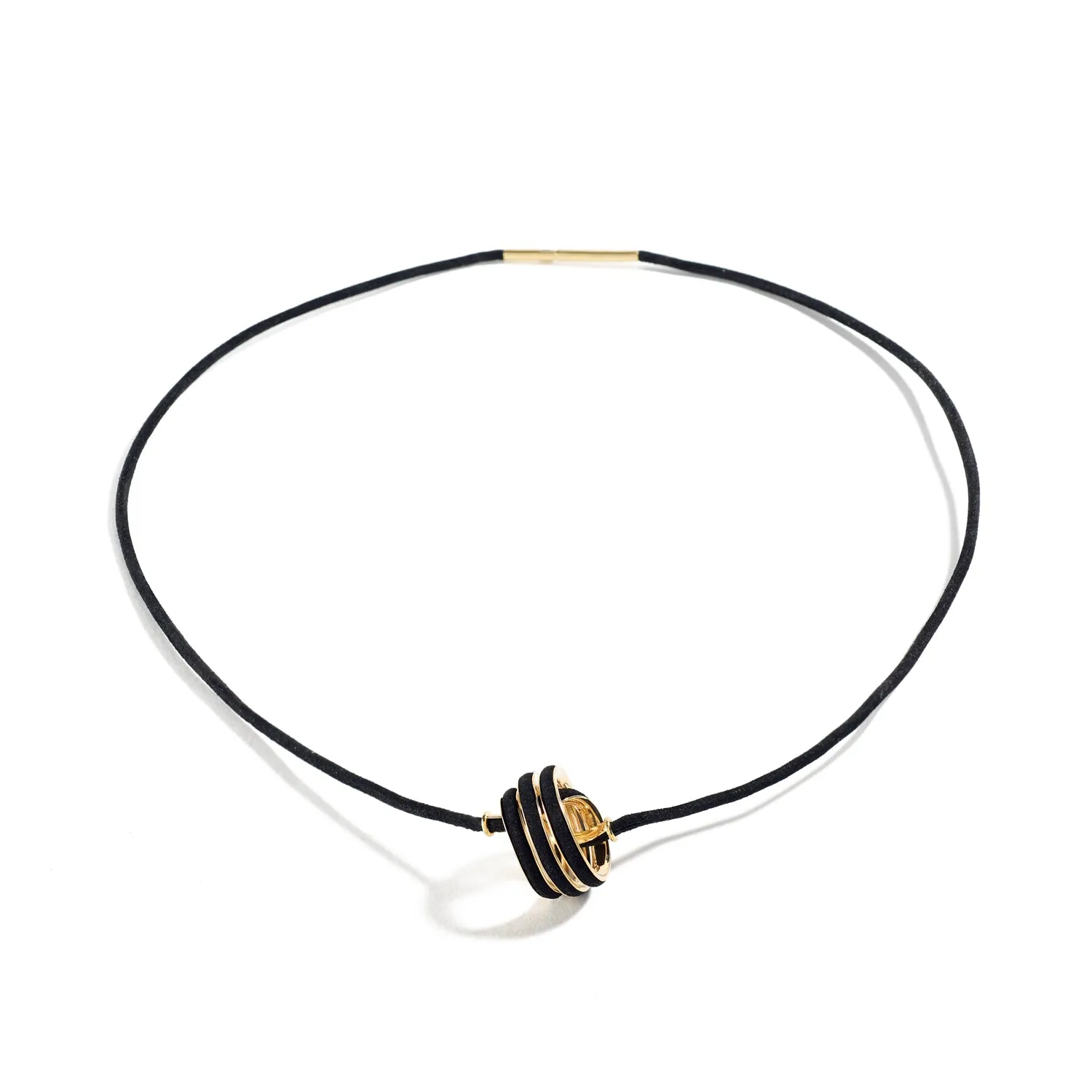 Gold Triple Wrap Knot Pendant