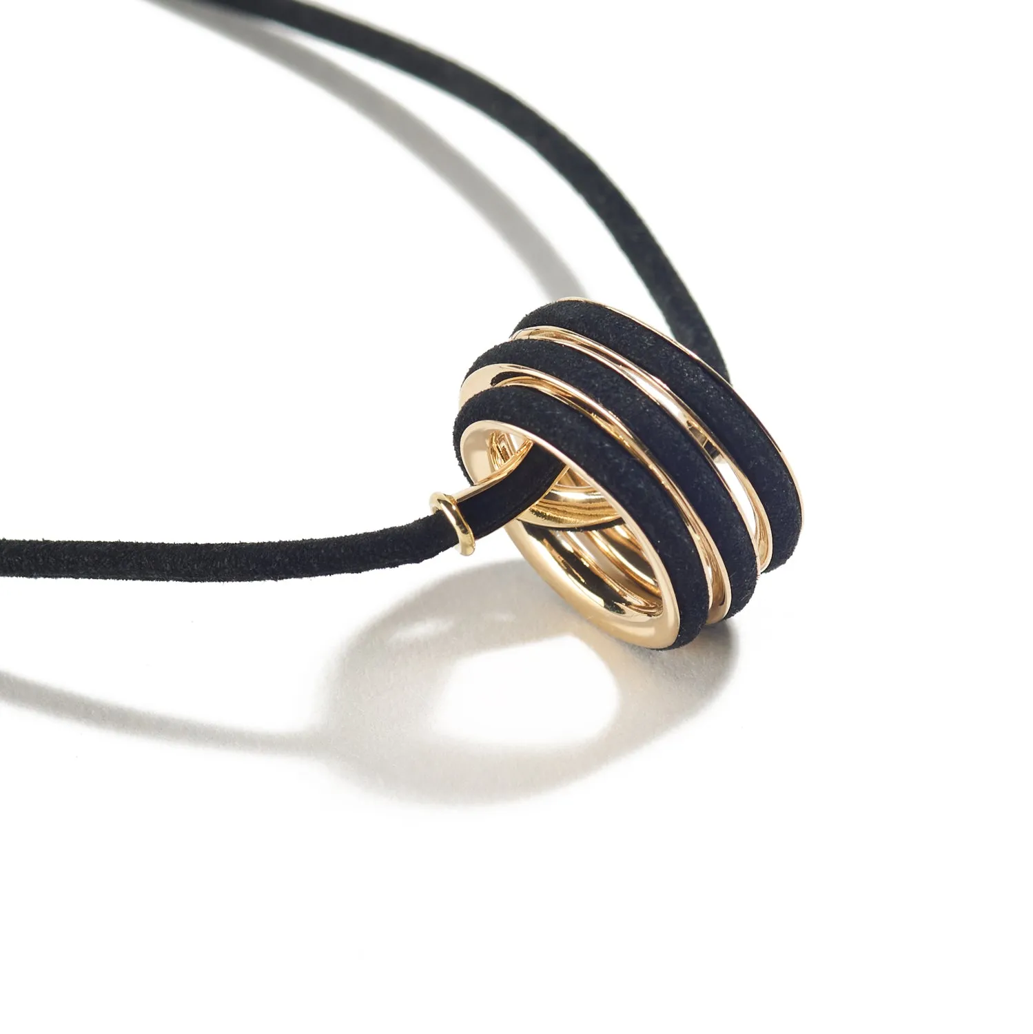 Gold Triple Wrap Knot Pendant