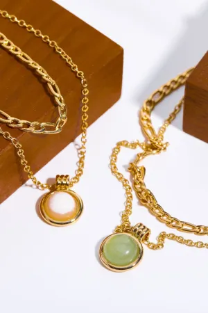 Golden Glow Aventurine Pendant Necklace