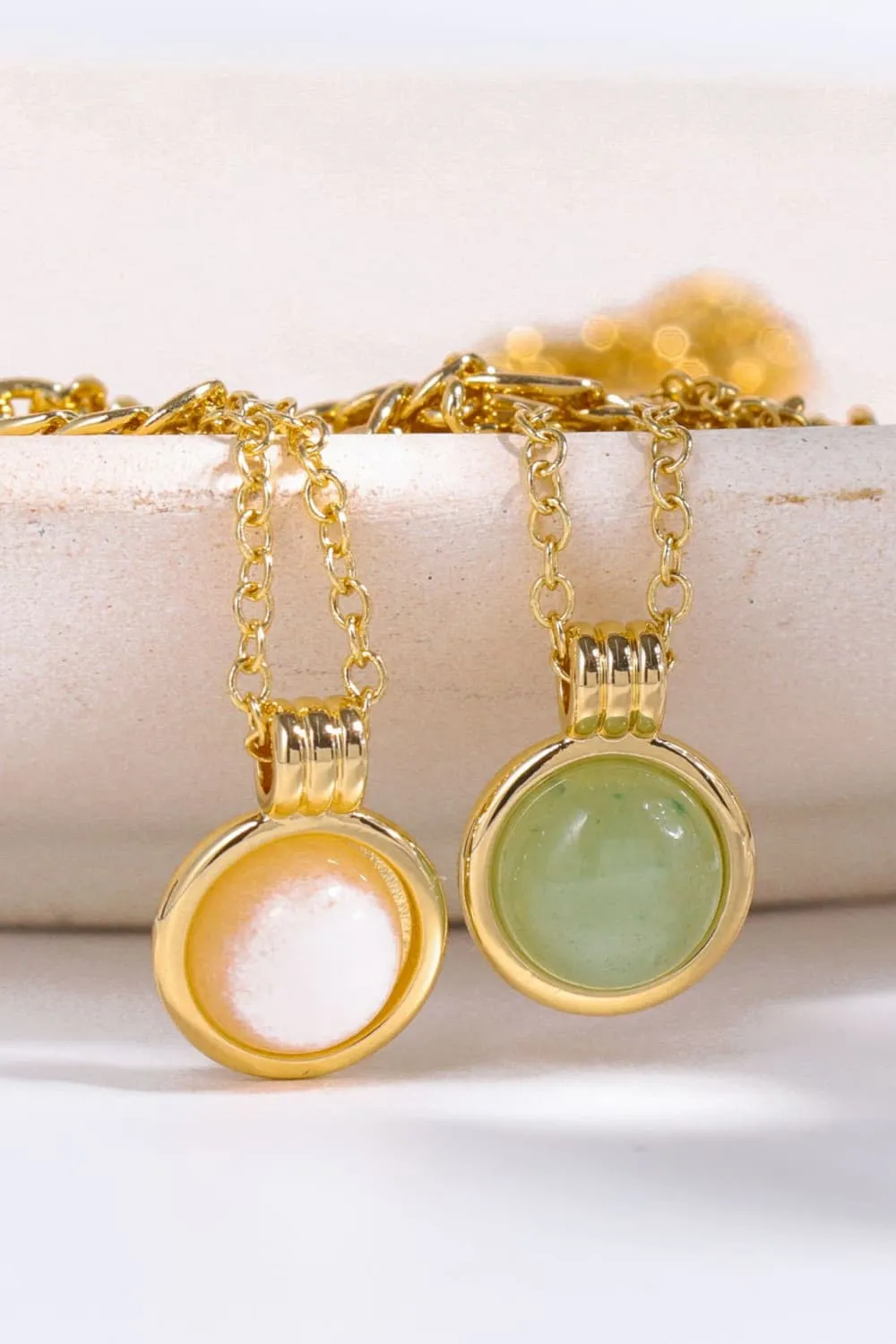 Golden Glow Aventurine Pendant Necklace