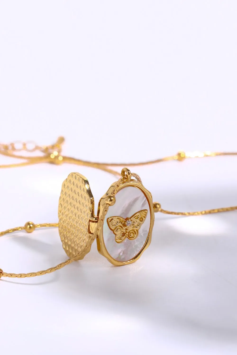 Golden Reverie Butterfly Pendant