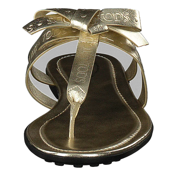 Gomma Bow Sandal Flan