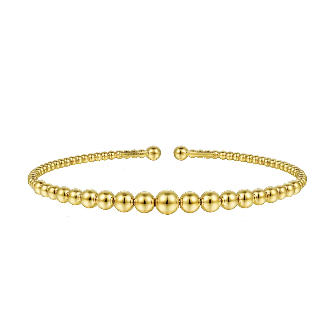 Graduated Beaded Bangle Bracelet