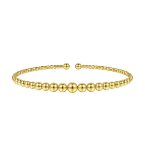 Graduated Beaded Bangle Bracelet
