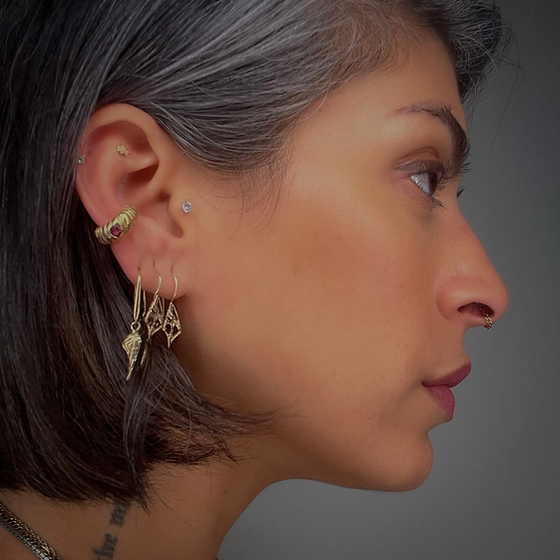 Happy Mantis Ear Cuff