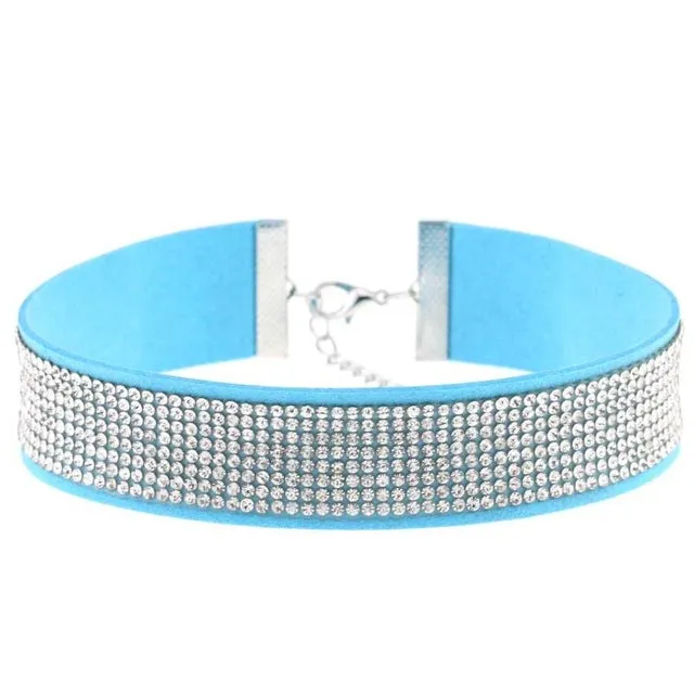 Harajuku Choker Necklace Women Crystal Choker 2018 PU Leather chocker gothic collar punk jewelry goth fashion accessories