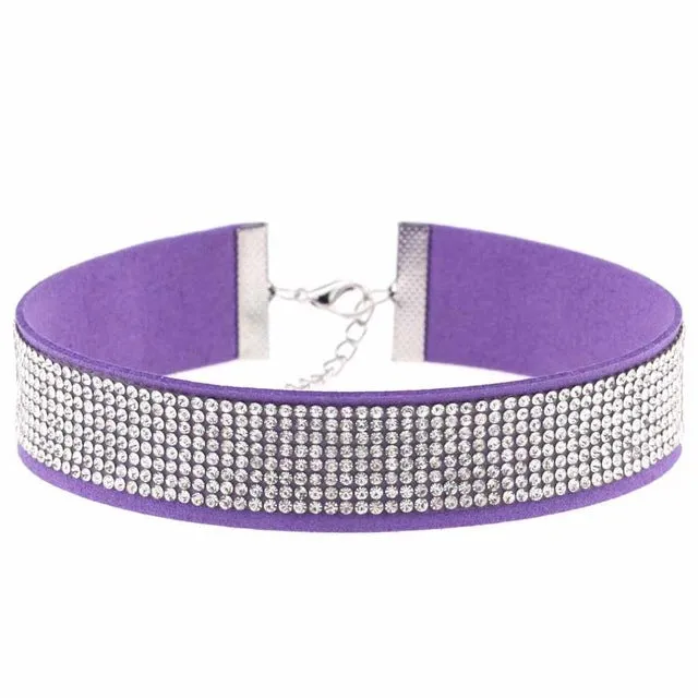 Harajuku Choker Necklace Women Crystal Choker 2018 PU Leather chocker gothic collar punk jewelry goth fashion accessories