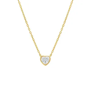 Heart Bezel Necklace