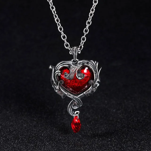 Heart Crystal Necklace