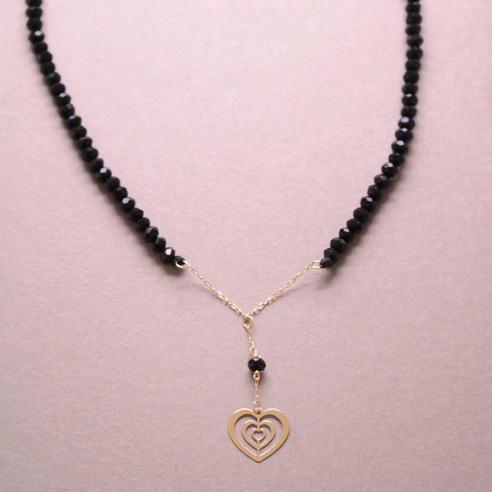 Heart Groove Onyx Choker