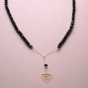 Heart Groove Onyx Choker