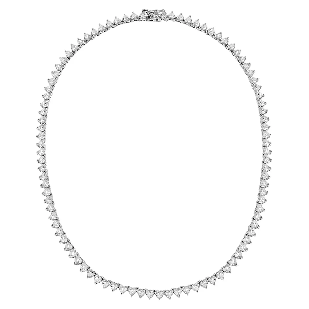 Heart Tennis Necklace
