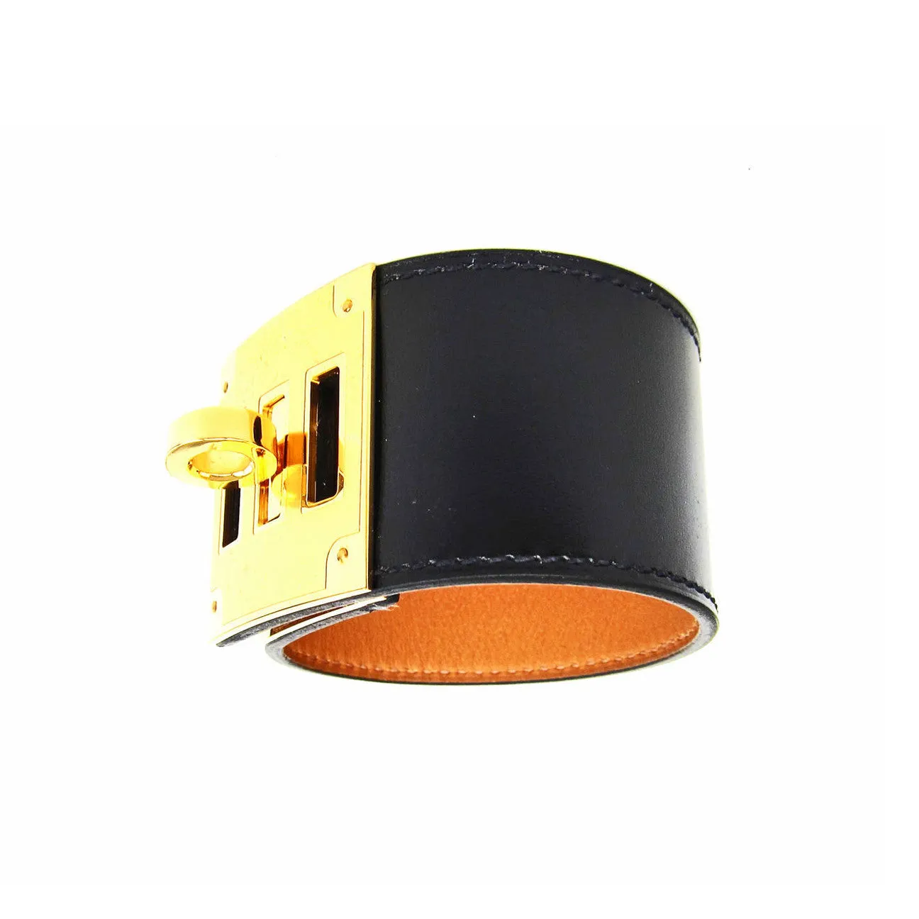 Hermes Black Kelly Dog with Gold Hardware