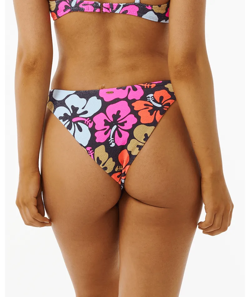 HIBISCUS HEAT HI CUT CHEEKY - MULTICO