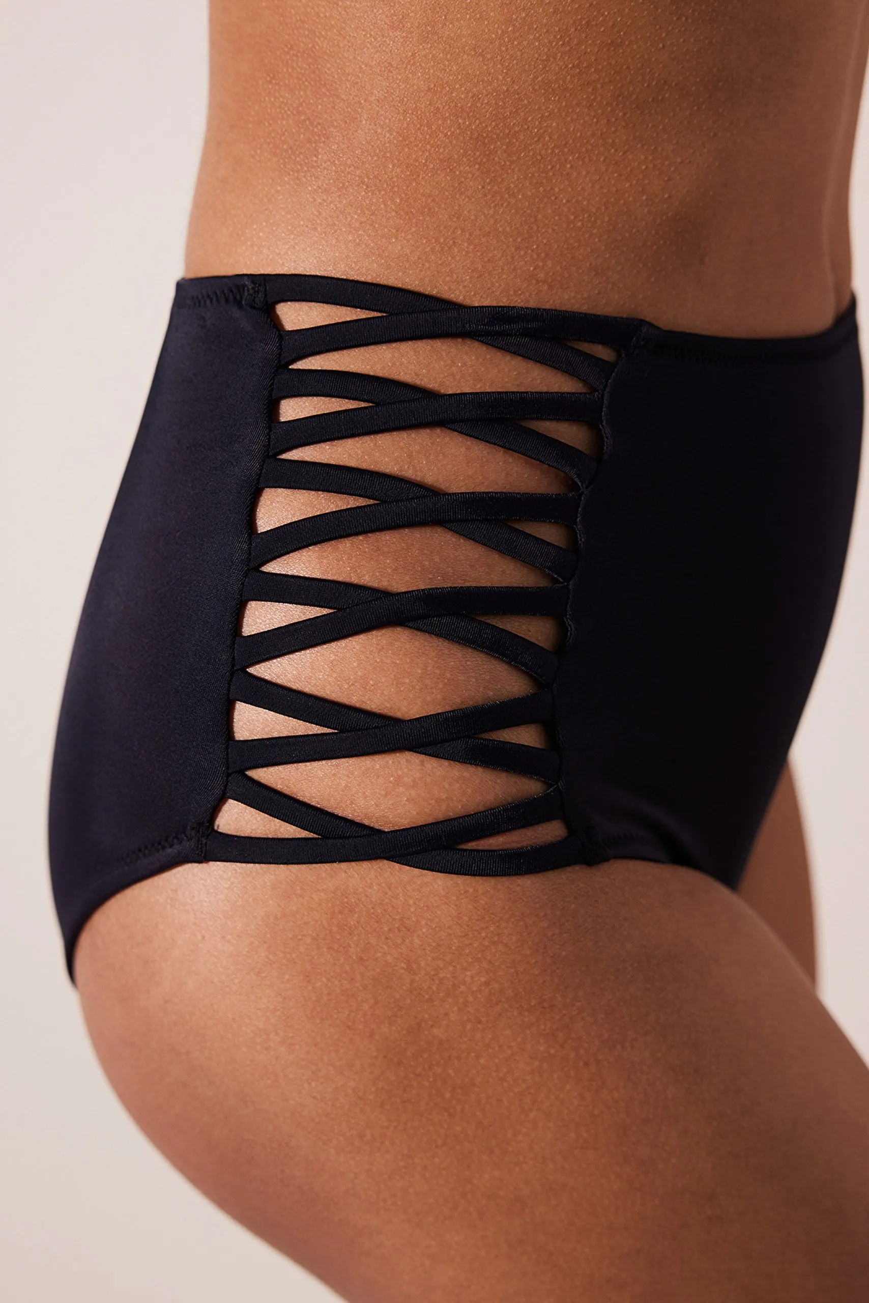 High Fashion Black Bikini Bottom