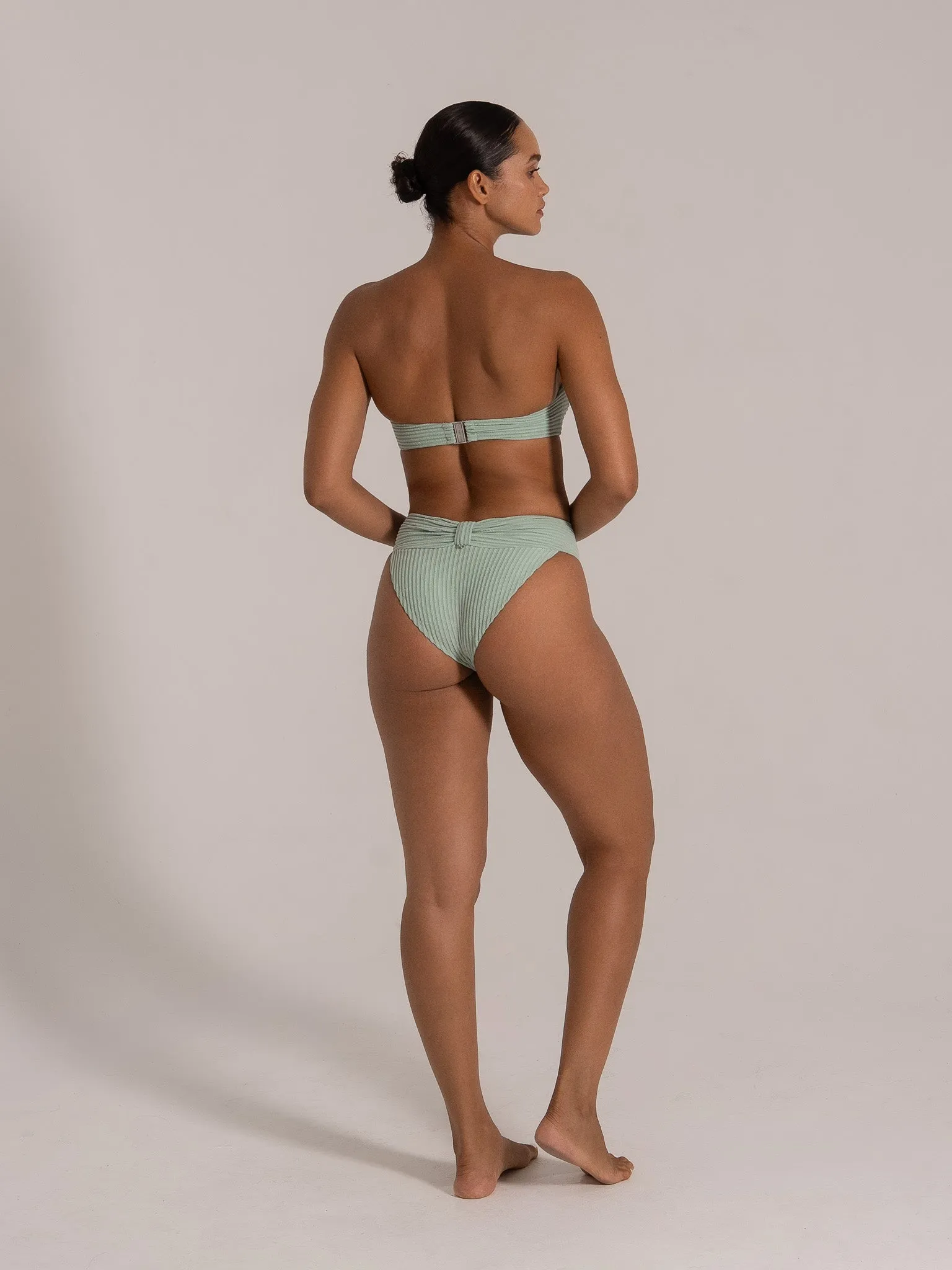 High Waited Bikini Set - Mint Green