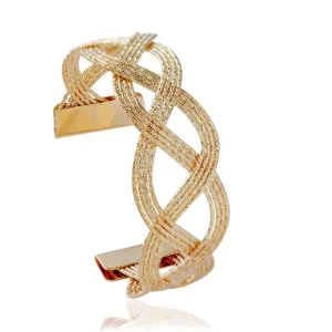 Hollow Braid Cuff Bracelet