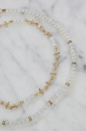 Hollywood Starlette 18k Gold Plated Choker Set in Opal