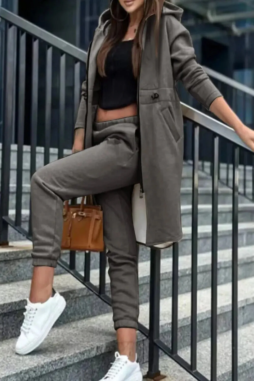 Hooded Jacket and Trousers Set