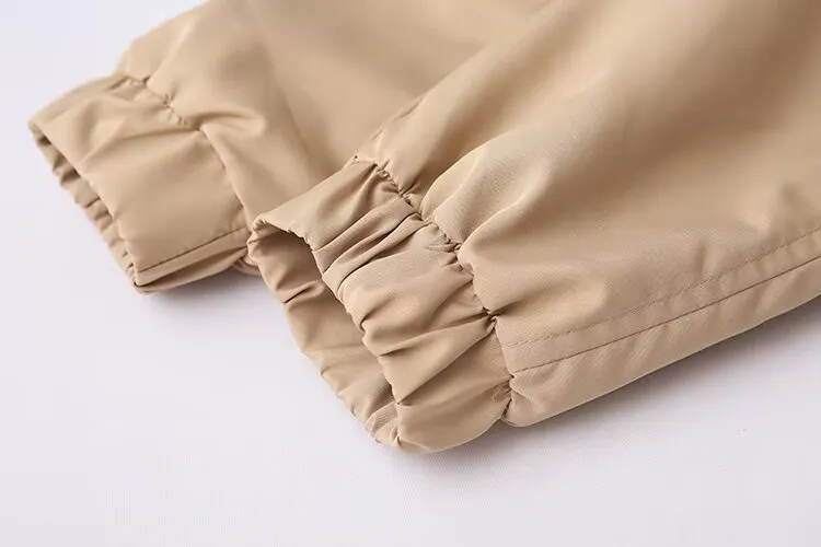 Hooded Jacket Summer Women Clothing Street Casual  with pocket