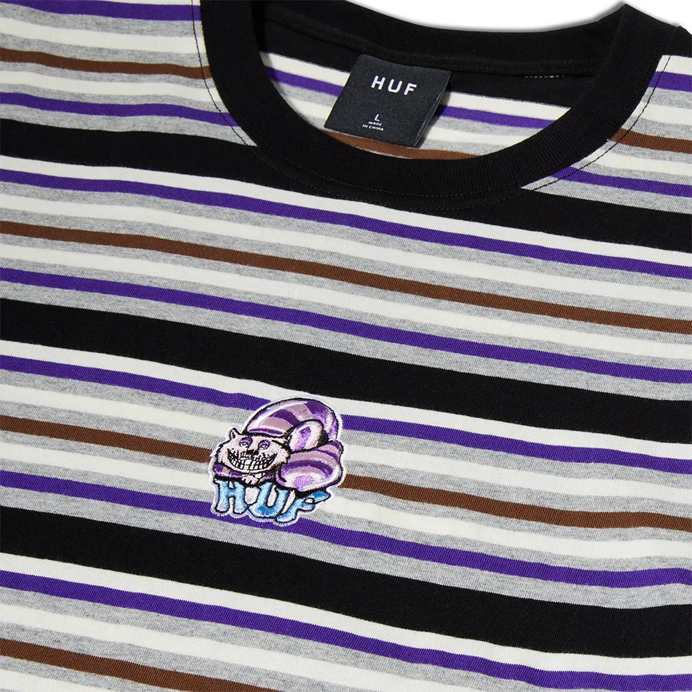 HUF Cheshire Stripe Knit Top Black