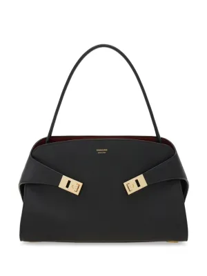 Hug small leather tote bag