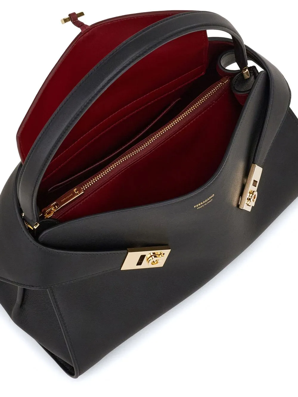 Hug small leather tote bag