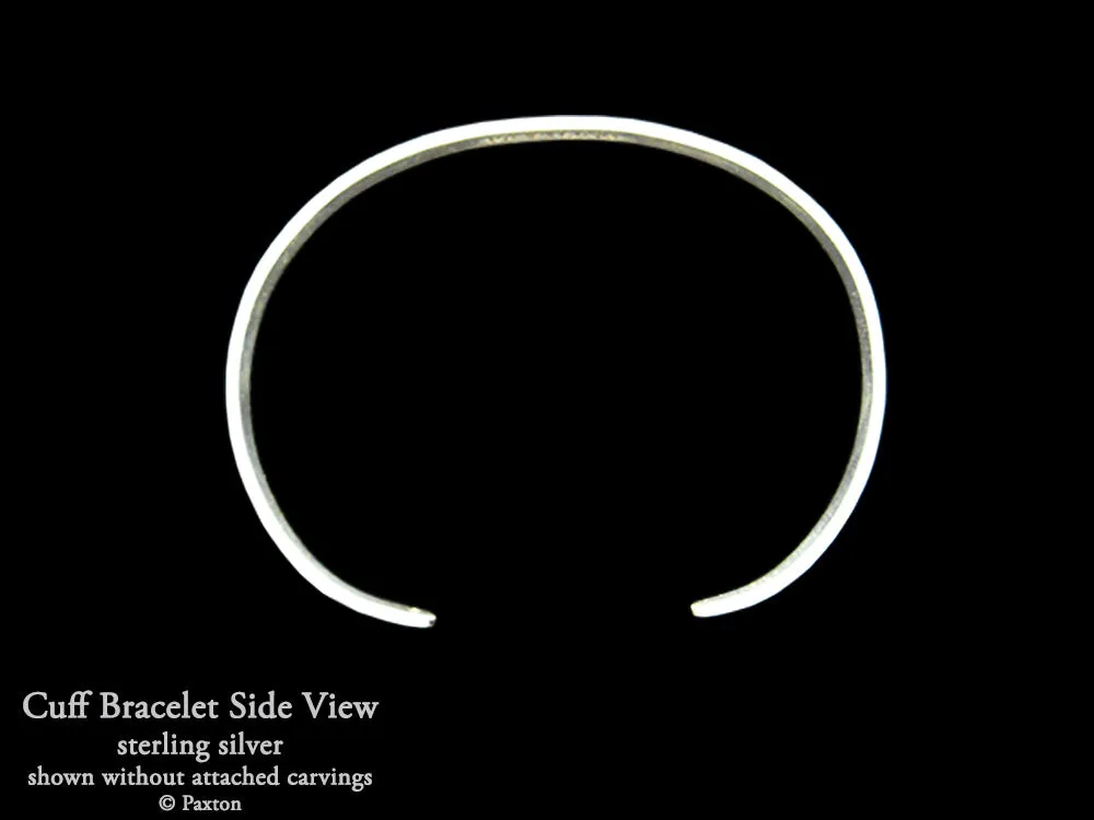 Hummingbird Cuff Bracelet Sterling Silver