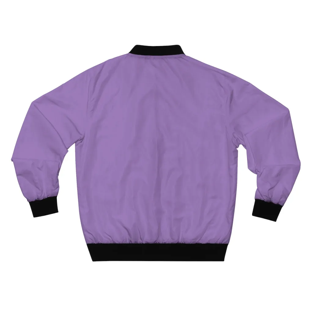 Hustle & Grow Bomber Jacket (Light Purple)