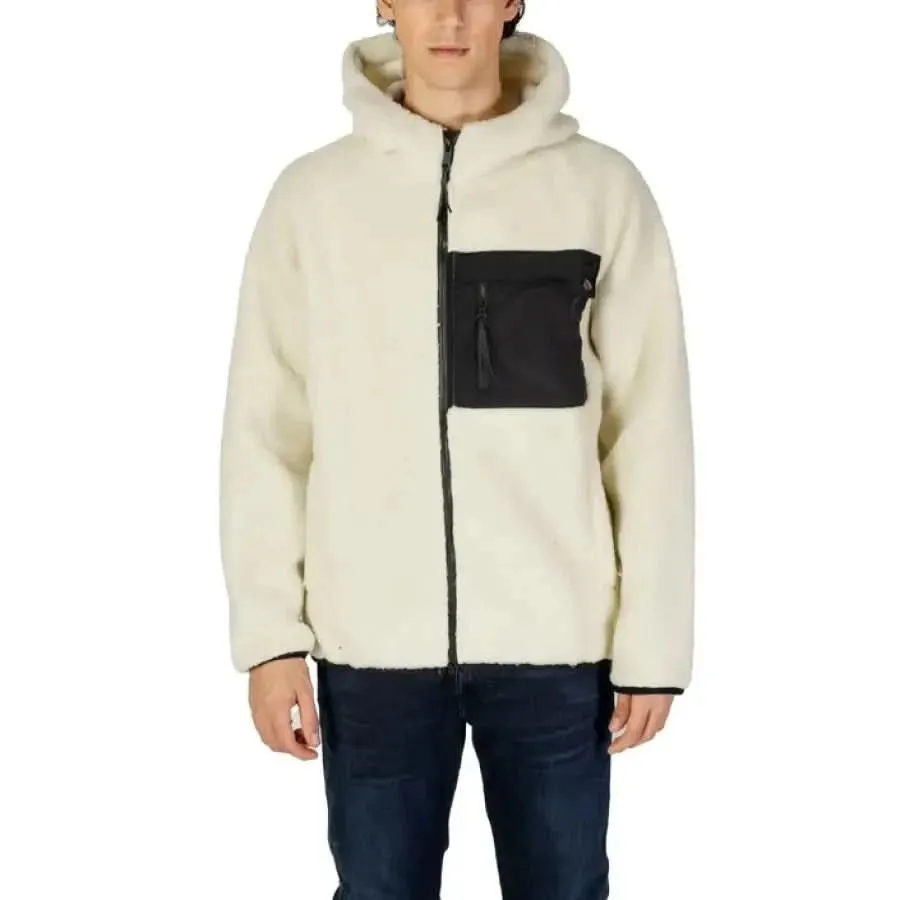 Hydra Clothing Men's Black Hooded Turtleneck Jacket