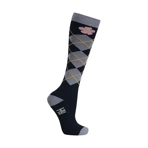 HyFASHION Floral Delight Horse Riding Socks (Pack of 3)