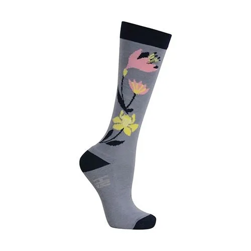 HyFASHION Floral Delight Horse Riding Socks (Pack of 3)