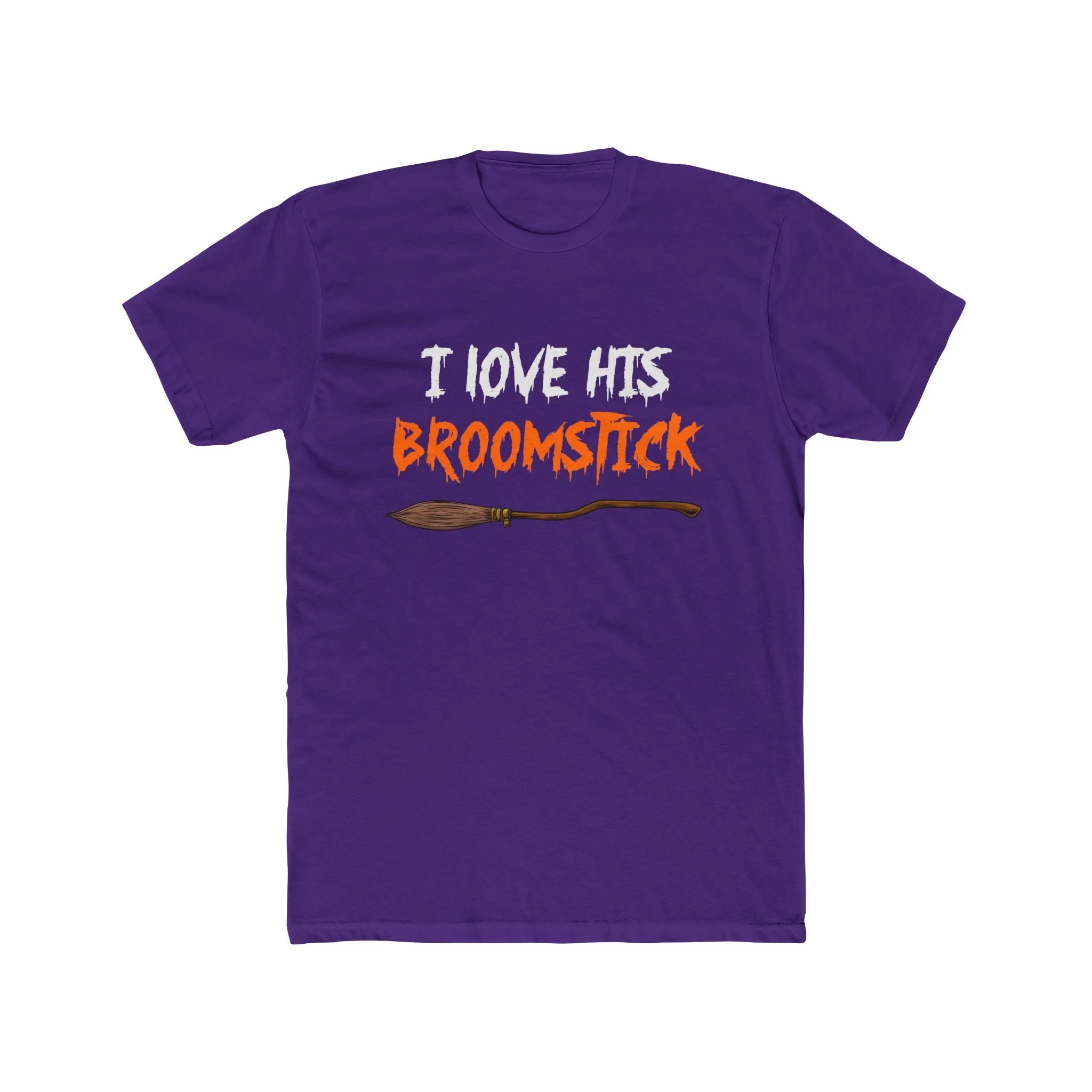 I Love His Broomstick | Purple Deluxe Unisex Tee