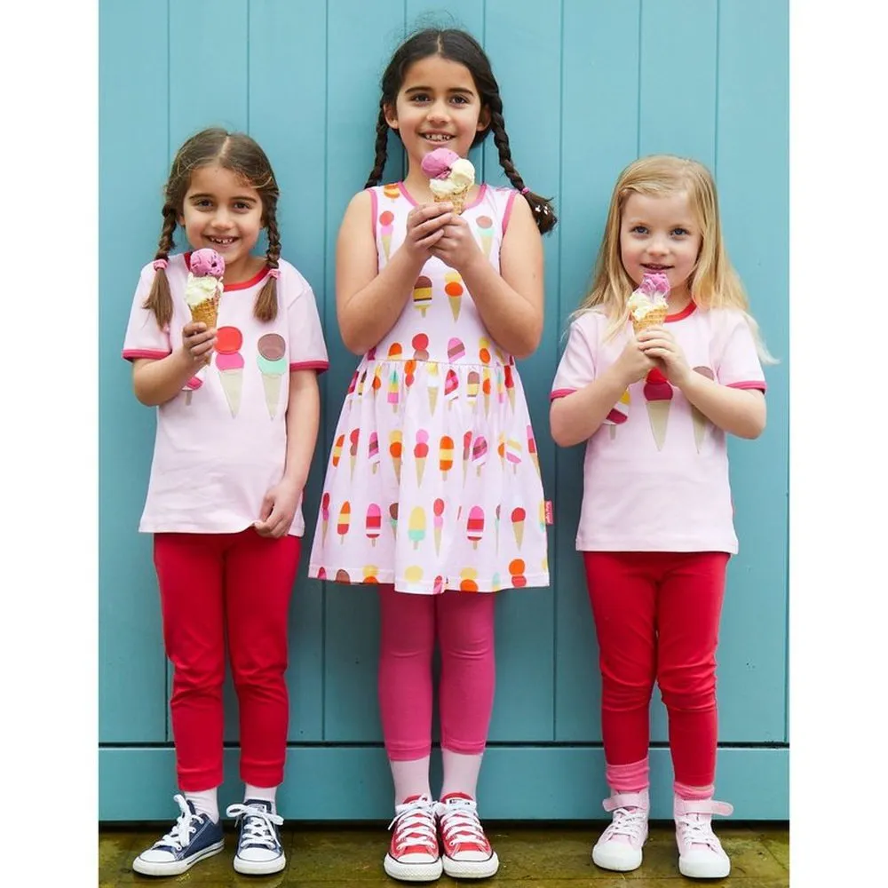 Ice Cream Print Summer Dress