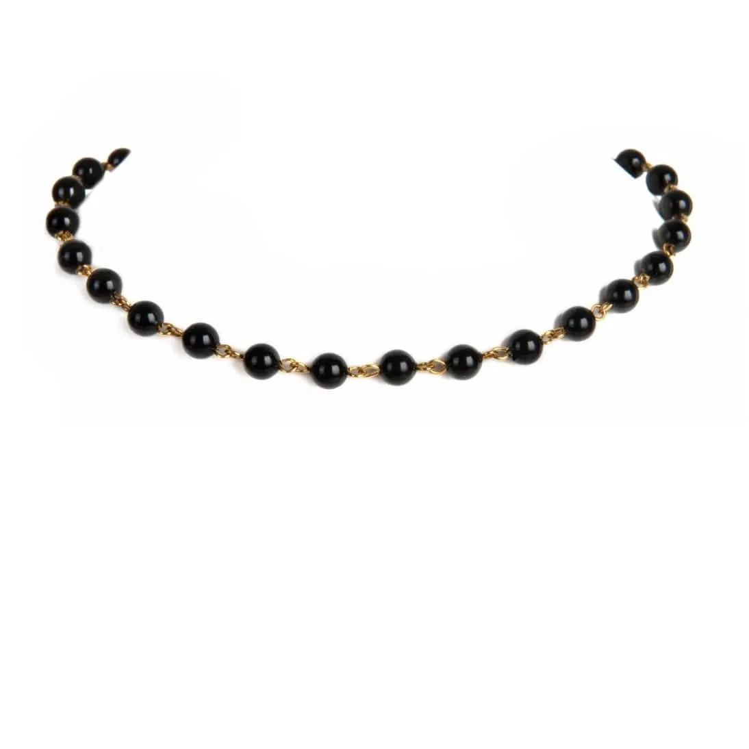 Iconic 6mm Mystic Black Pearl Choker